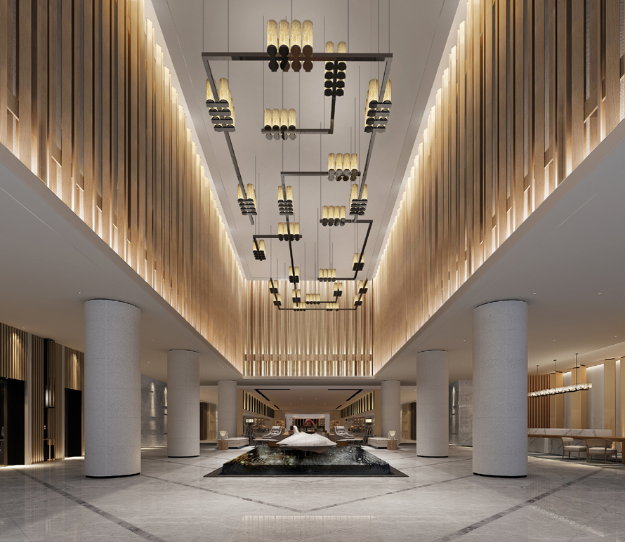 黃山麗朗度假村裝修設計圖-酒店大堂