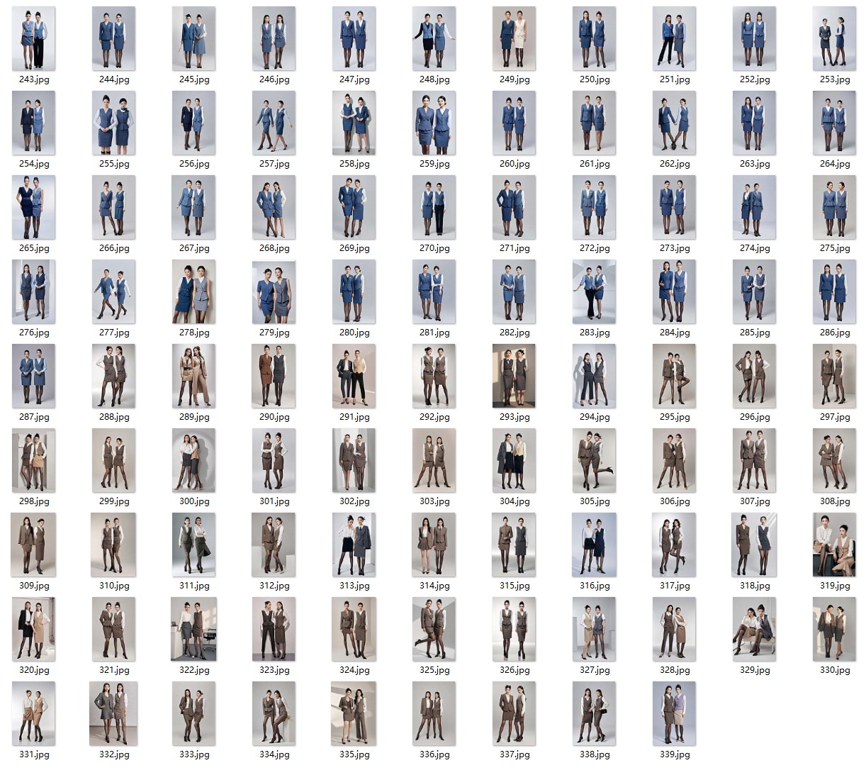 職場氛圍感穿搭指南，春秋行政通勤女職業(yè)裝電子書籍畫冊(cè)