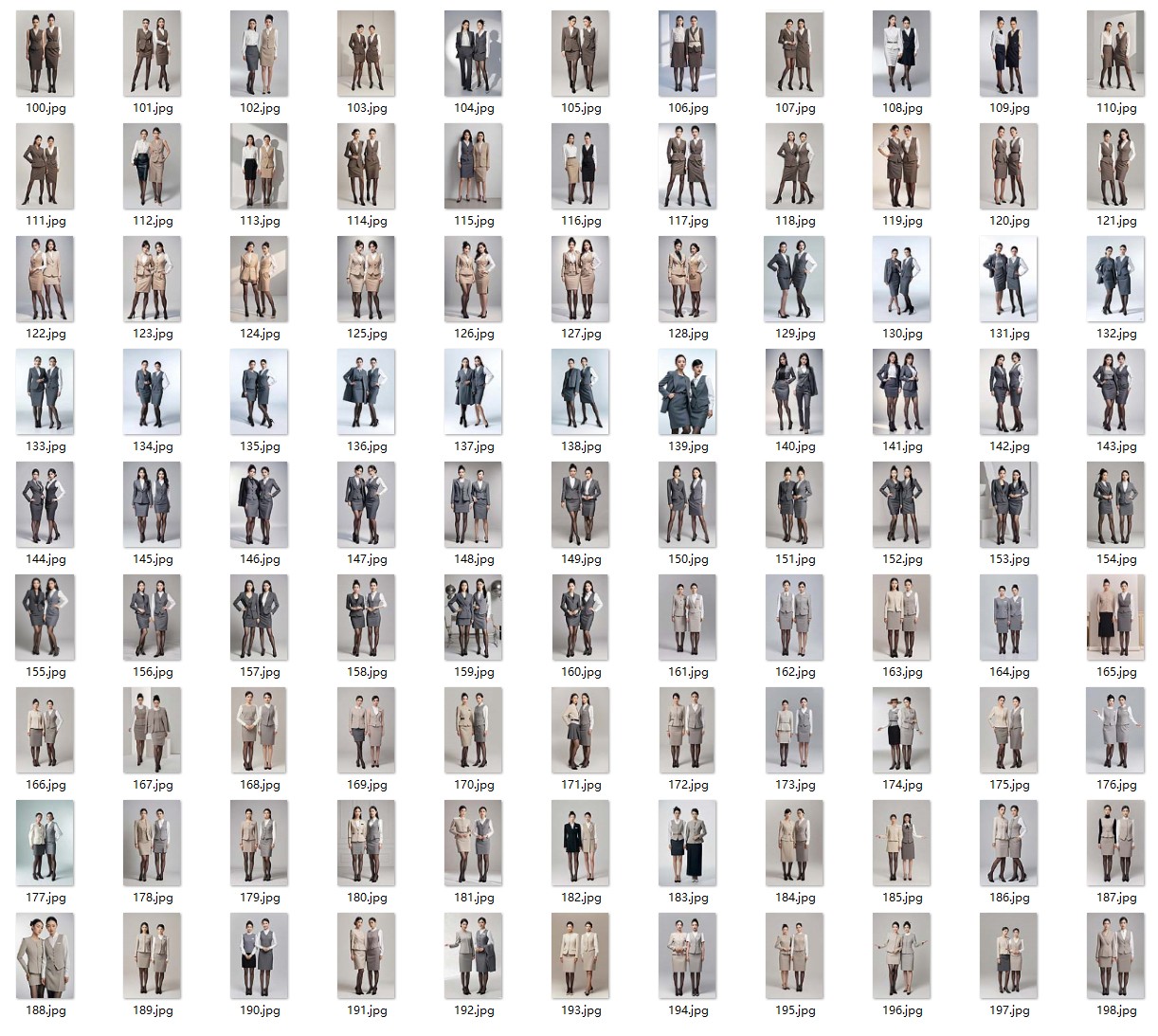 職場氛圍感穿搭指南，春秋行政通勤女職業(yè)裝電子書籍畫冊(cè)