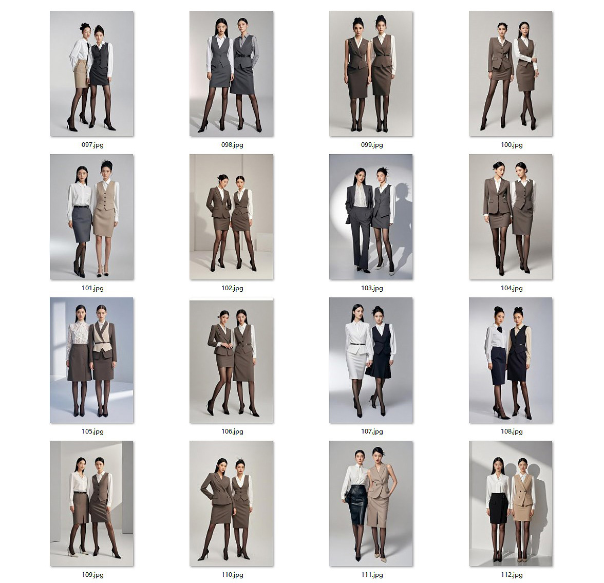 職場氛圍感穿搭指南，春秋行政通勤女職業(yè)裝電子書籍畫冊(cè)