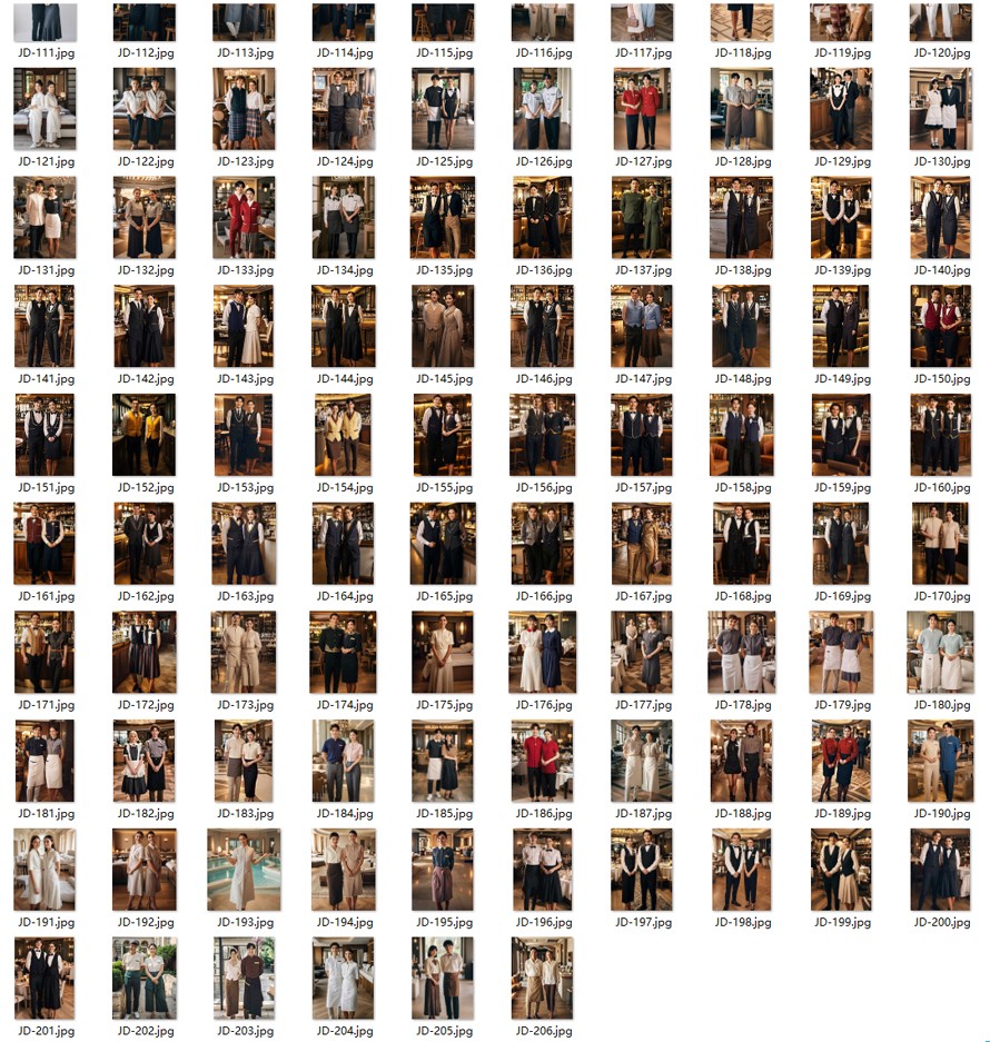 國(guó)際五星級(jí)酒店制服書(shū)籍畫(huà)冊(cè)，春秋季制服款式趨勢(shì)圖書(shū)，服裝畫(huà)冊(cè)，酒店制服設(shè)計(jì)