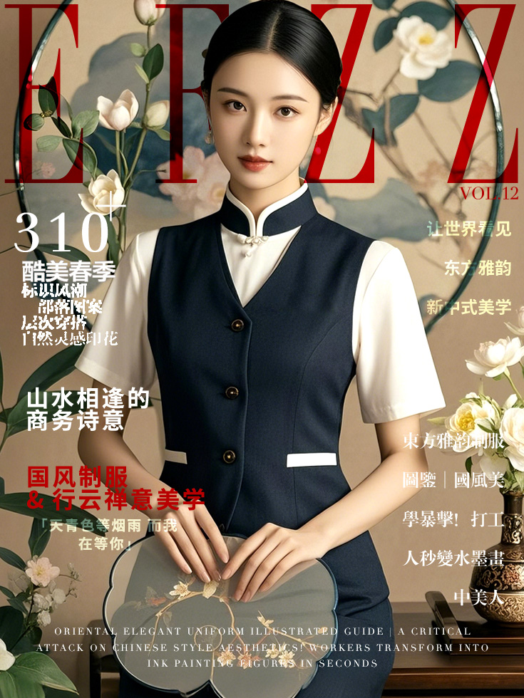 東方雅韻制服圖鑒｜國風(fēng)美學(xué)客服人員制服書籍畫冊