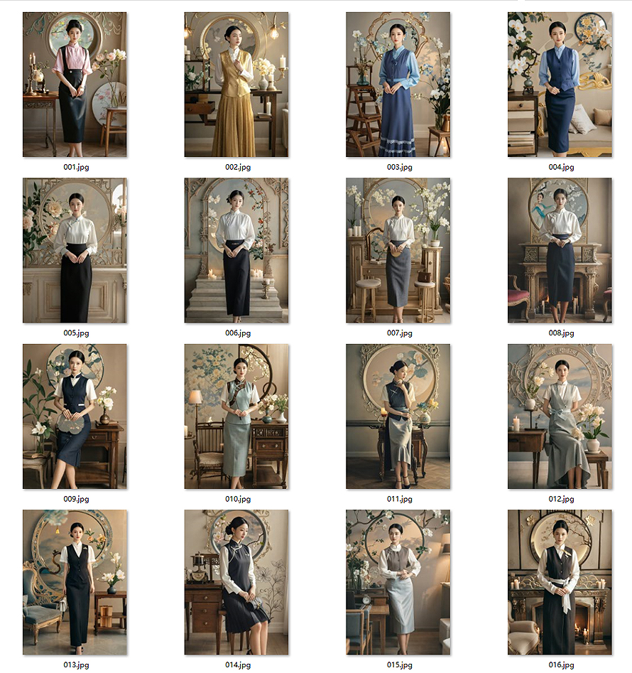 東方雅韻制服圖鑒｜國風(fēng)美學(xué)客服人員制服書籍畫冊