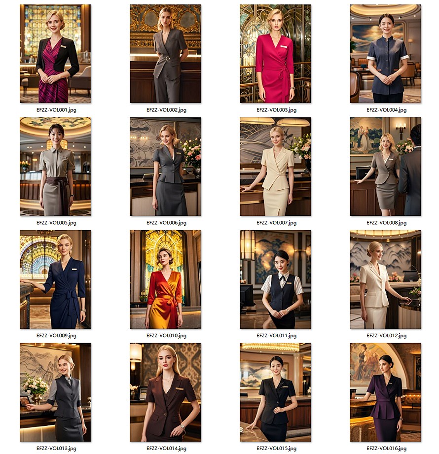 國際酒店酒店顧問經(jīng)理-前臺接待人員-高端夏季職業(yè)裝定制款