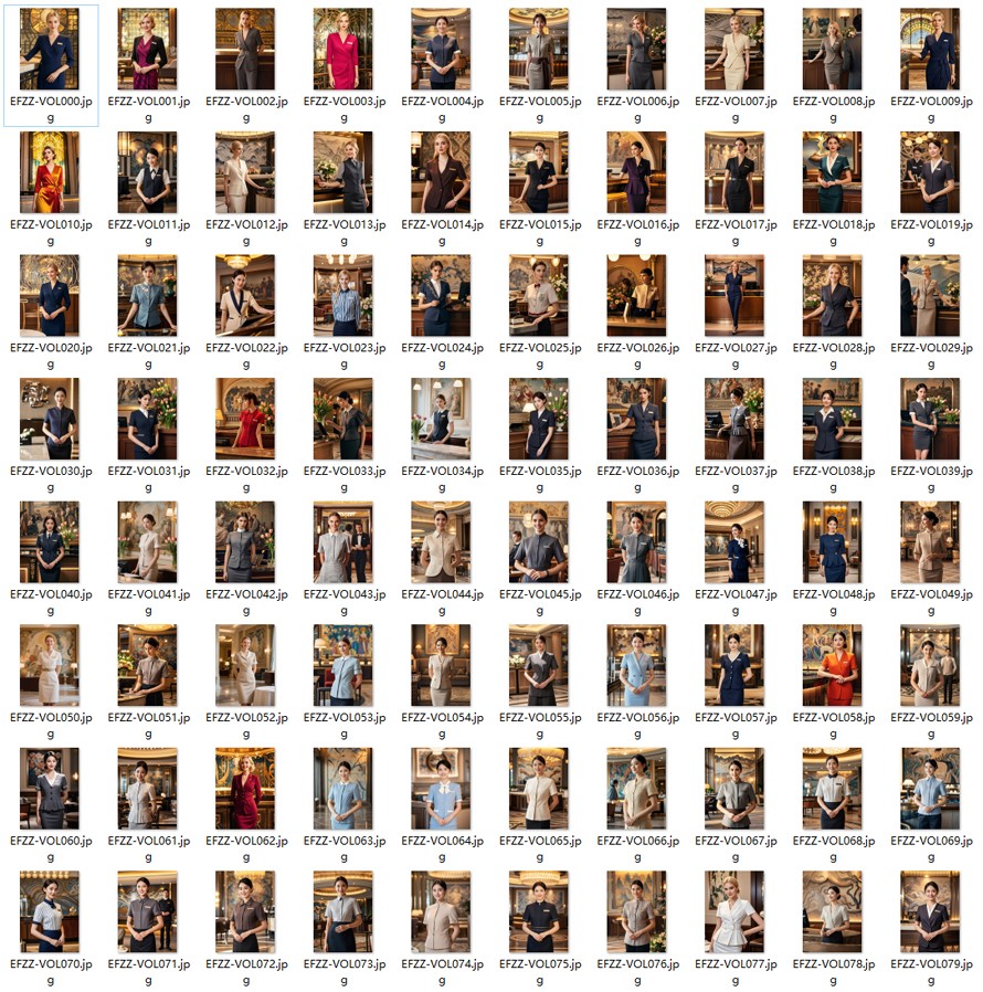 國際酒店酒店顧問經(jīng)理-前臺接待人員-高端夏季職業(yè)裝定制款