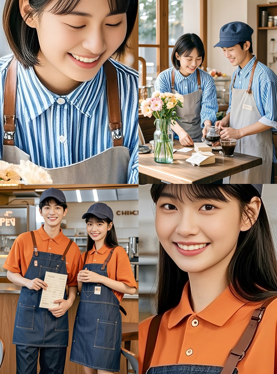 2025-2026夏季餐飲工作服，奶茶工作服，咖啡工作服，蛋糕店工作服，功能美學(xué)指南