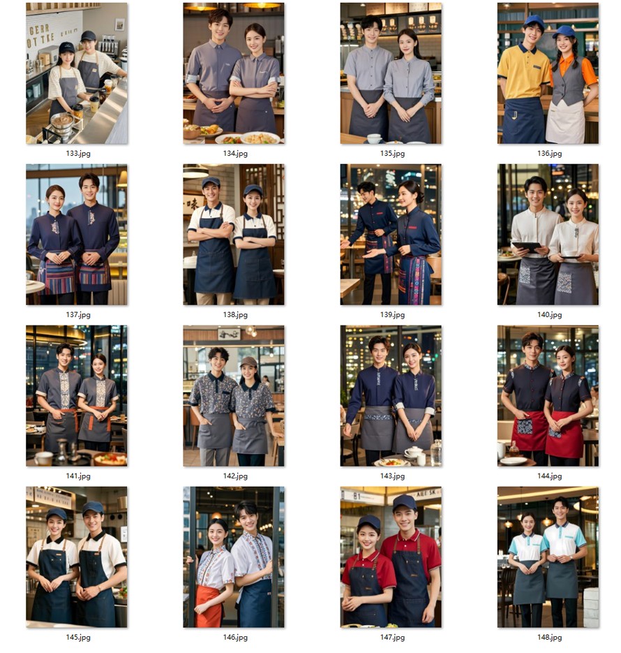 2025-2026夏季餐飲工作服，奶茶工作服，咖啡工作服，蛋糕店工作服，功能美學(xué)指南內(nèi)頁圖