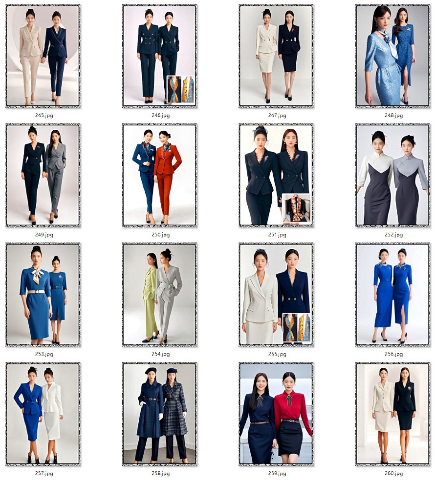 EFZZ時尚導(dǎo)購銷售職業(yè)套裝設(shè)計(jì)畫冊：職場穿搭全場景制服圖鑒