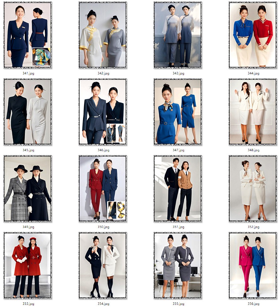 EFZZ時尚導(dǎo)購銷售職業(yè)套裝設(shè)計(jì)畫冊：職場穿搭全場景制服圖鑒