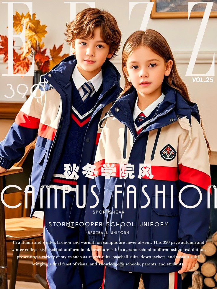 秋冬學院風校服典藏畫冊，秋冬校服設計，秋冬校服定制