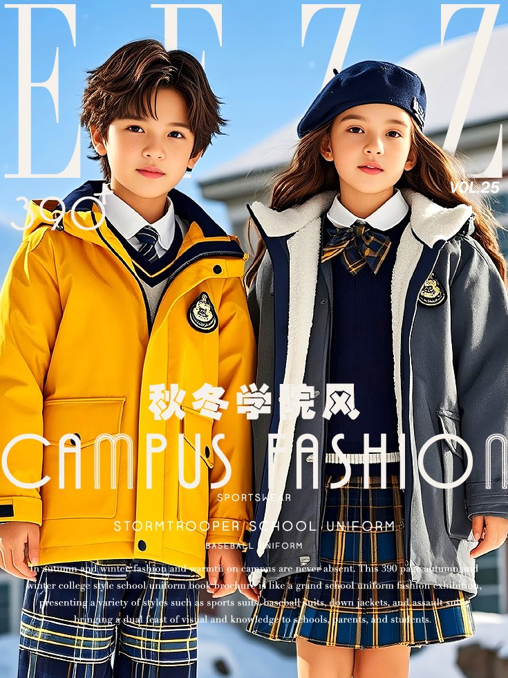 秋冬學院風校服典藏畫冊，秋冬校服設計，秋冬校服定制