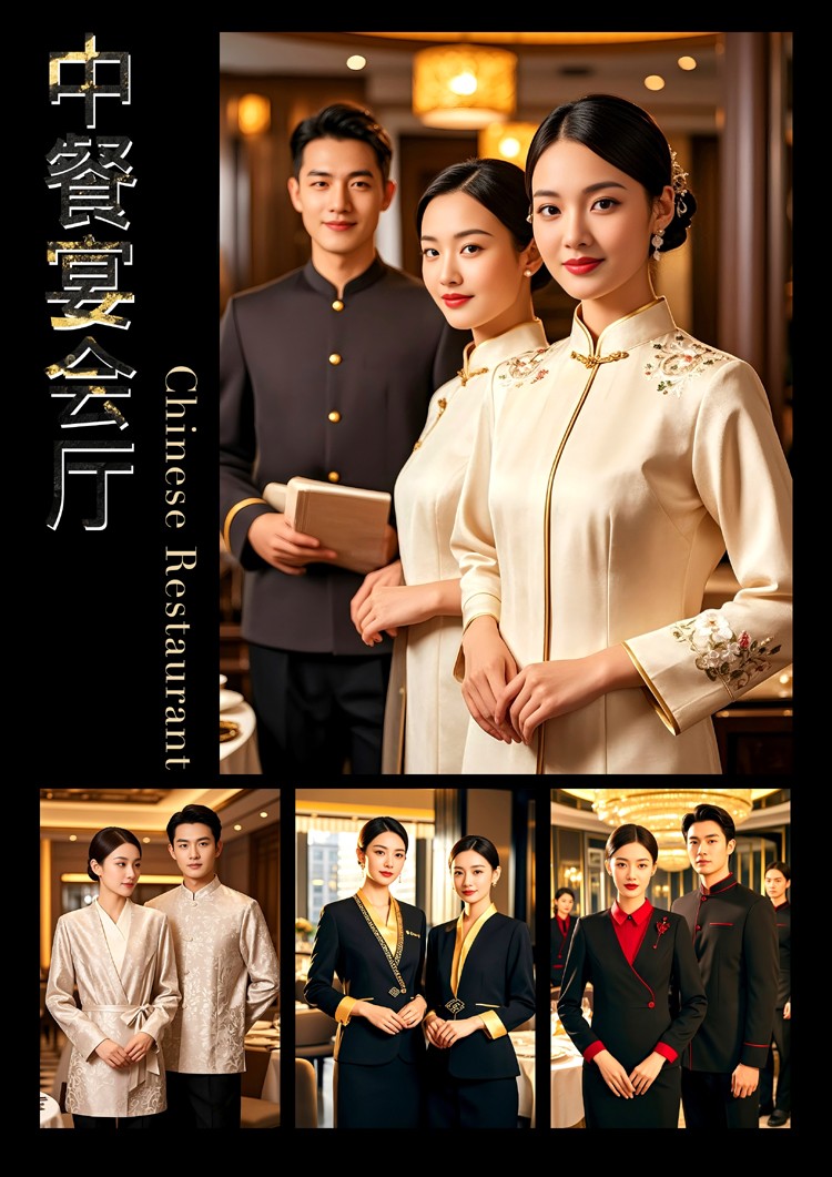 EFZZ國際酒店秋冬制服，酒店人工作服定制圖