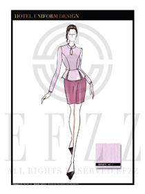 大師手繪中餐廳領(lǐng)班制服設(shè)計圖145