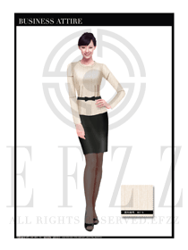 女時尚OL職業(yè)裝設(shè)計(jì)圖1081