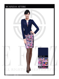 女時(shí)尚OL職業(yè)裝設(shè)計(jì)圖1089