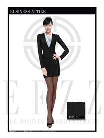 女時尚OL職業(yè)裝設(shè)計圖1091