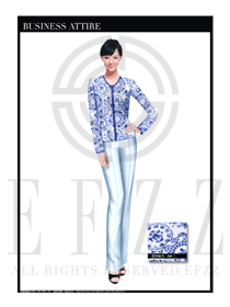 女時尚OL職業(yè)裝設計圖1095