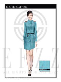 女時尚OL職業(yè)裝設(shè)計圖1098