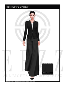 女時尚OL職業(yè)裝設計圖1117
