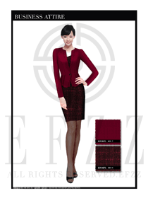 女時尚OL職業(yè)裝設(shè)計圖1119