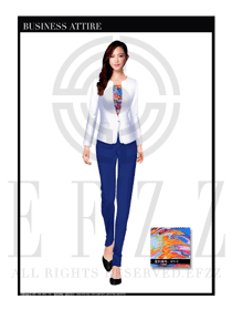 女時尚OL職業(yè)裝設計圖1135