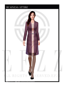 女時(shí)尚OL職業(yè)裝設(shè)計(jì)圖1144