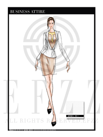 女時尚OL職業(yè)裝設(shè)計圖1150