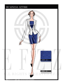女時(shí)尚OL職業(yè)裝設(shè)計(jì)圖1151