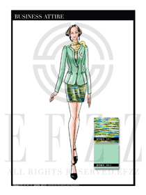女時(shí)尚OL職業(yè)裝設(shè)計(jì)圖1152