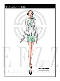 女時(shí)尚OL職業(yè)裝設(shè)計(jì)圖1153