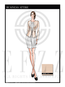 女時尚OL職業(yè)裝設(shè)計圖1154