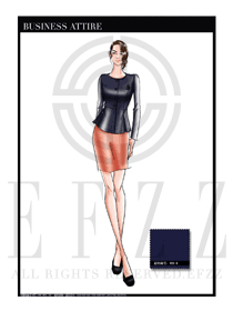 女時尚OL職業(yè)裝設(shè)計(jì)圖1155