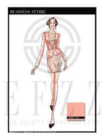 女時(shí)尚OL職業(yè)裝設(shè)計(jì)圖1158