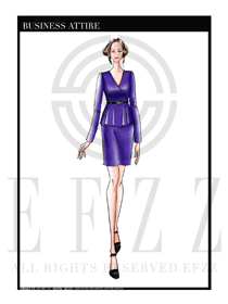 女時尚OL職業(yè)裝設(shè)計圖1161