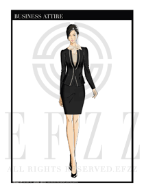 女時(shí)尚OL職業(yè)裝設(shè)計(jì)圖1165
