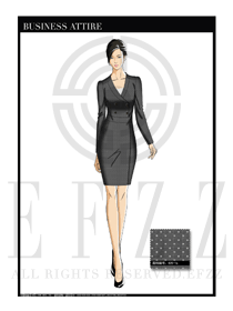 女時(shí)尚OL職業(yè)裝設(shè)計(jì)圖1168