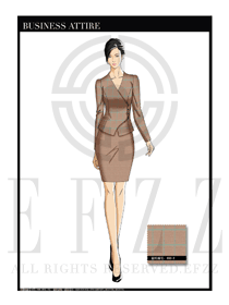 女時尚OL職業(yè)裝設計圖1172