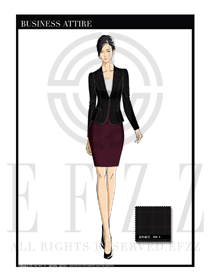 女時尚OL職業(yè)裝設(shè)計(jì)圖1177