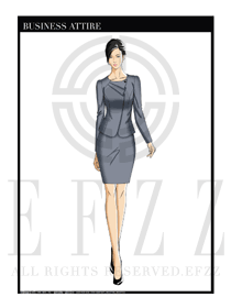 女時(shí)尚OL職業(yè)裝設(shè)計(jì)圖1182