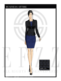 女時尚OL職業(yè)裝設計圖1186