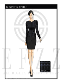 女時(shí)尚OL職業(yè)裝設(shè)計(jì)圖1188