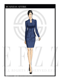 女時尚OL職業(yè)裝設(shè)計圖1193
