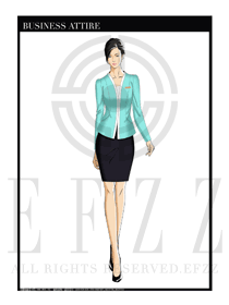 女時尚OL職業(yè)裝設計圖1196