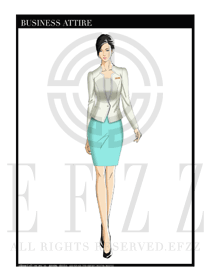 女時(shí)尚OL職業(yè)裝設(shè)計(jì)圖1197