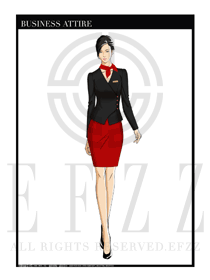 女時尚OL職業(yè)裝設計圖1202