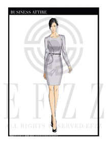 女時(shí)尚OL職業(yè)裝設(shè)計(jì)圖1203