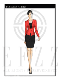 女時(shí)尚OL職業(yè)裝設(shè)計(jì)圖1204
