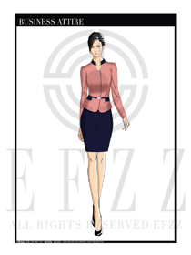 女時(shí)尚OL職業(yè)裝設(shè)計(jì)圖1205