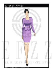 女時尚OL職業(yè)裝設(shè)計圖1207