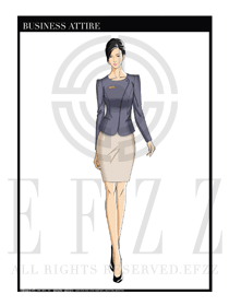 女時尚OL職業(yè)裝設(shè)計圖1211